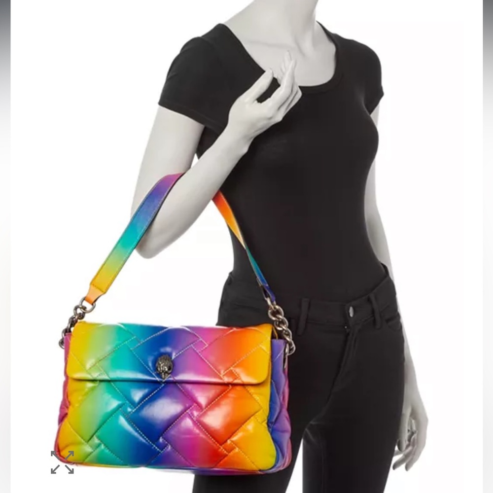 Kurt Geiger Rainbow Quilted Shoulder Bag
